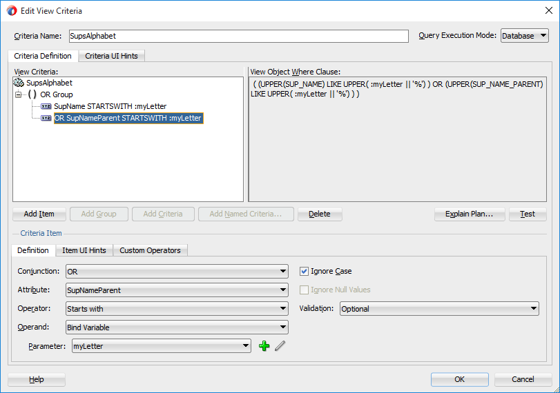 View Criteria With Bind Variables View Criteria With Bind Variables